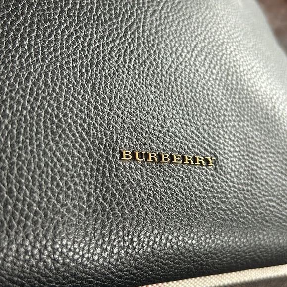 Burberry Aabbeydale check plaid leather unisex backpack - Picture 3 of 14